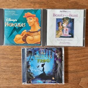 Disney CD Set: Hercules, Beauty and the Beast, Princess and the Frog